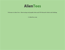 Tablet Screenshot of alientees.com